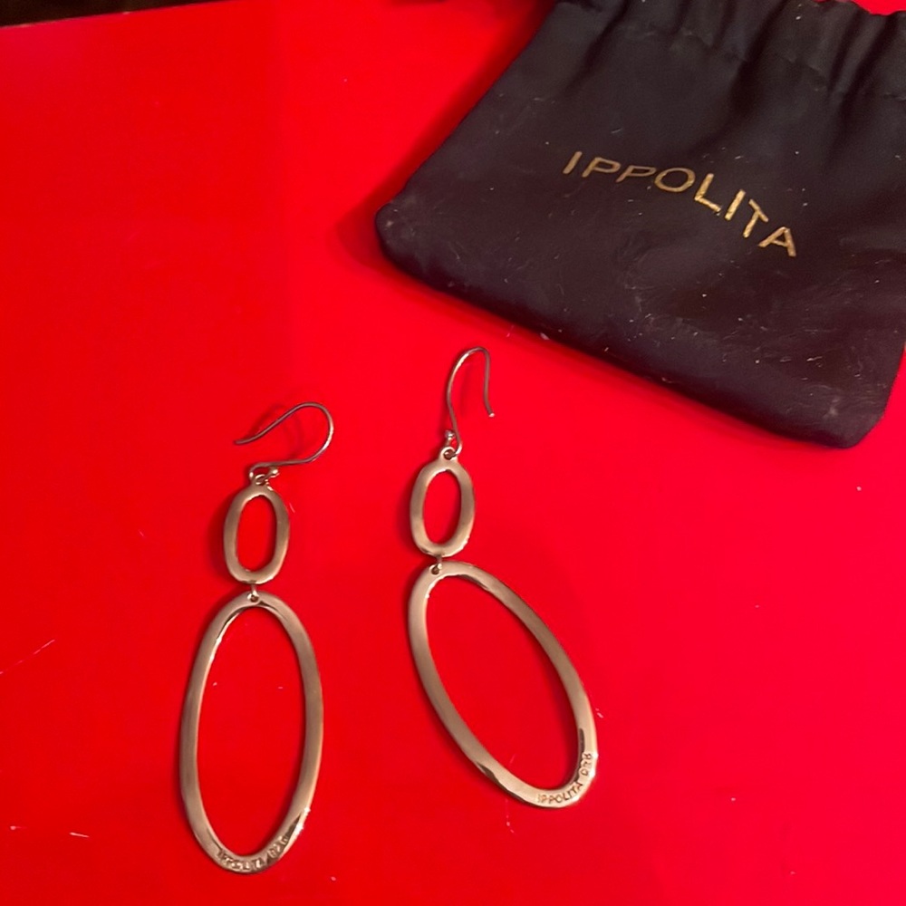 Ippolita Stirling silver Snowman Oval Drop Earrings